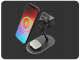 3 IN 1 BEDSIDE WIRELESS CHARGING STATION, BLACK