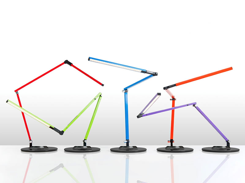 geometric gold table lamp