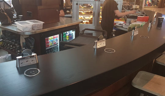 wireless charging solutions for coffee shops