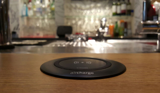 wireless charging power for bars