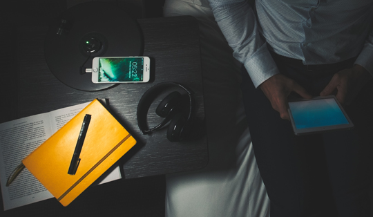 wireless charging in bedroom