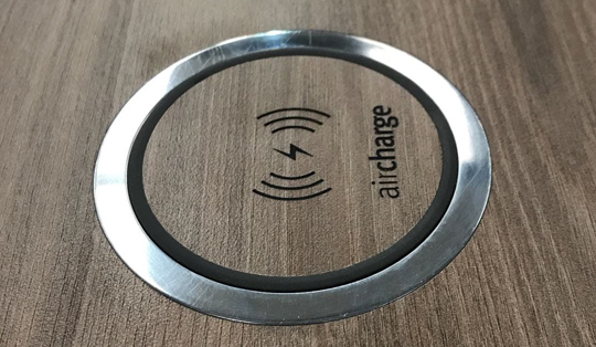 wireless charging pad for working place