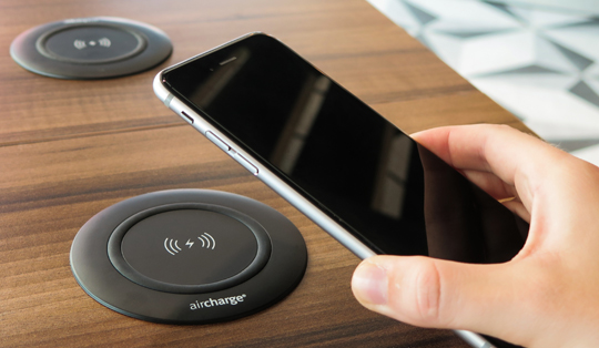 Leading wireless charging solution for service-managed offices 
