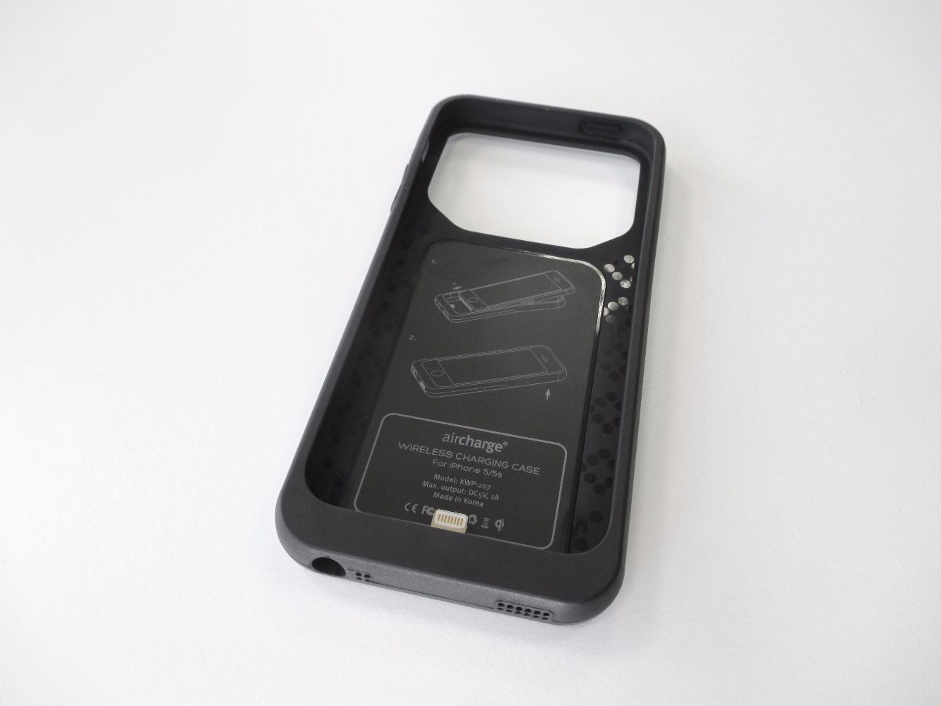 træt af Milestone Atlas Wireless charging case for the iPhone 5/5S/SE case - Aircharge