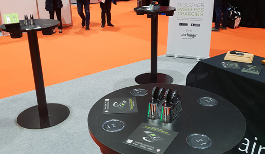 wireless charging solution for exhibition