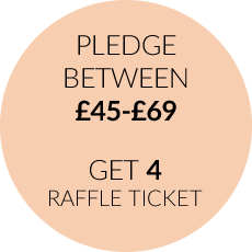 Pledge between £45 and £69 and get 4 raffle tickets